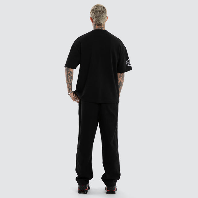 Ruins Loopback Street Tee Jet Black