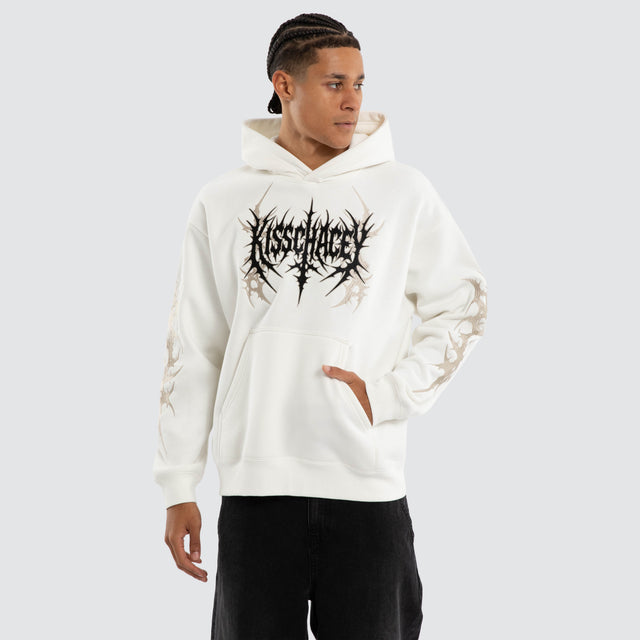 Cryptic Relaxed Hoodie Natural White