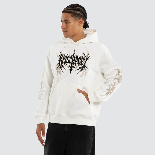 Cryptic Relaxed Hoodie Natural White