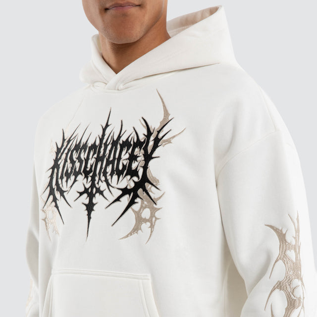 Cryptic Relaxed Hoodie Natural White
