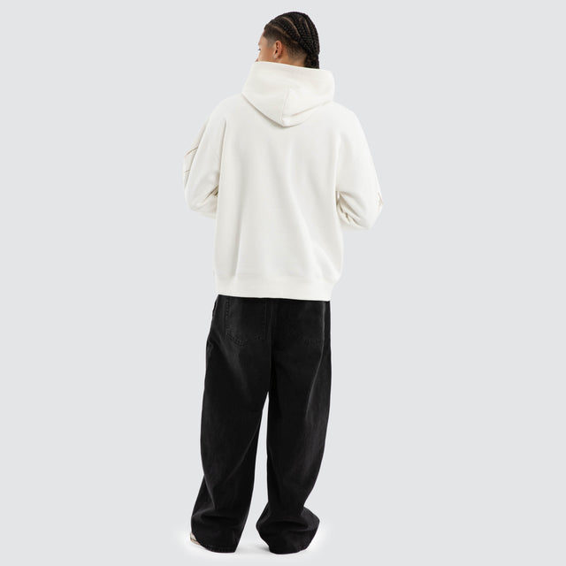 Cryptic Relaxed Hoodie Natural White