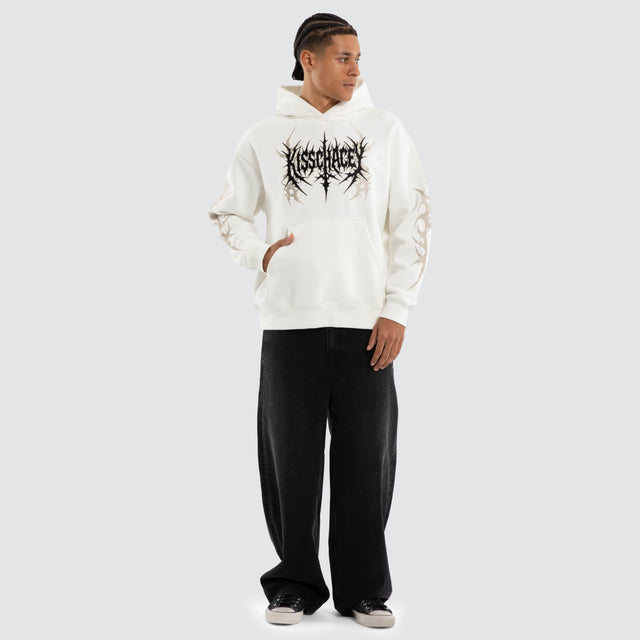 Cryptic Relaxed Hoodie Natural White