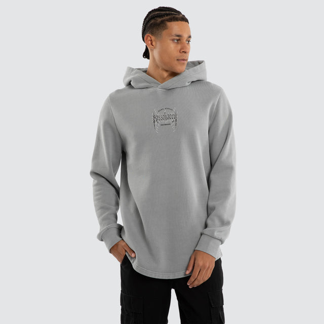 Sustain Dual Curved Hoodie Pigment Ultimate Grey