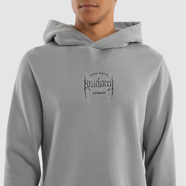 Sustain Dual Curved Hoodie Pigment Ultimate Grey