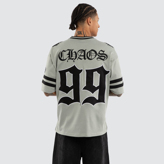 Dystopian Mesh Jersey Charcoal