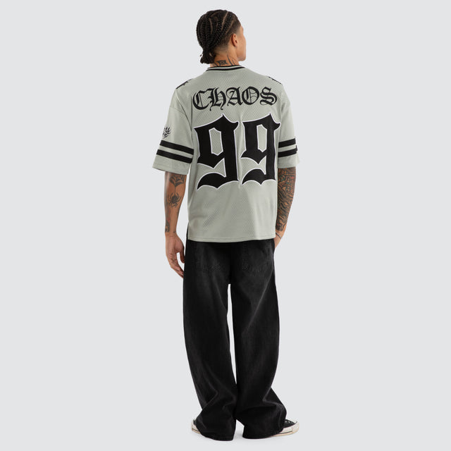 Dystopian Mesh Jersey Charcoal