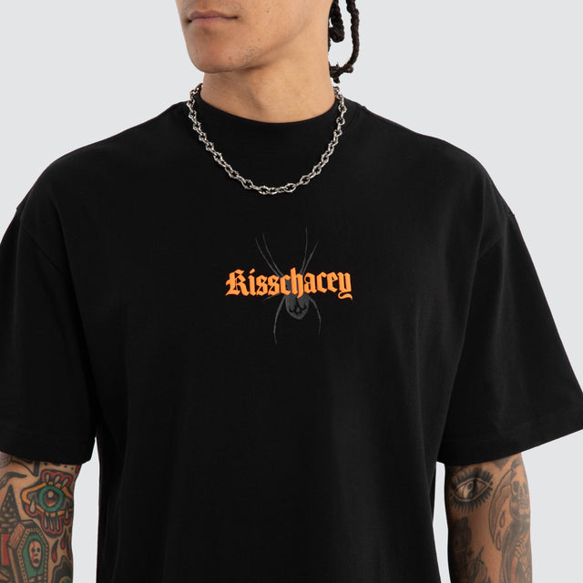 Across Street Tee Jet Black