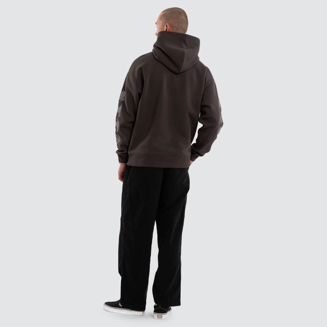 Model wears Blast Relaxed Hoodie After Dark Hoodies Grey – image 2