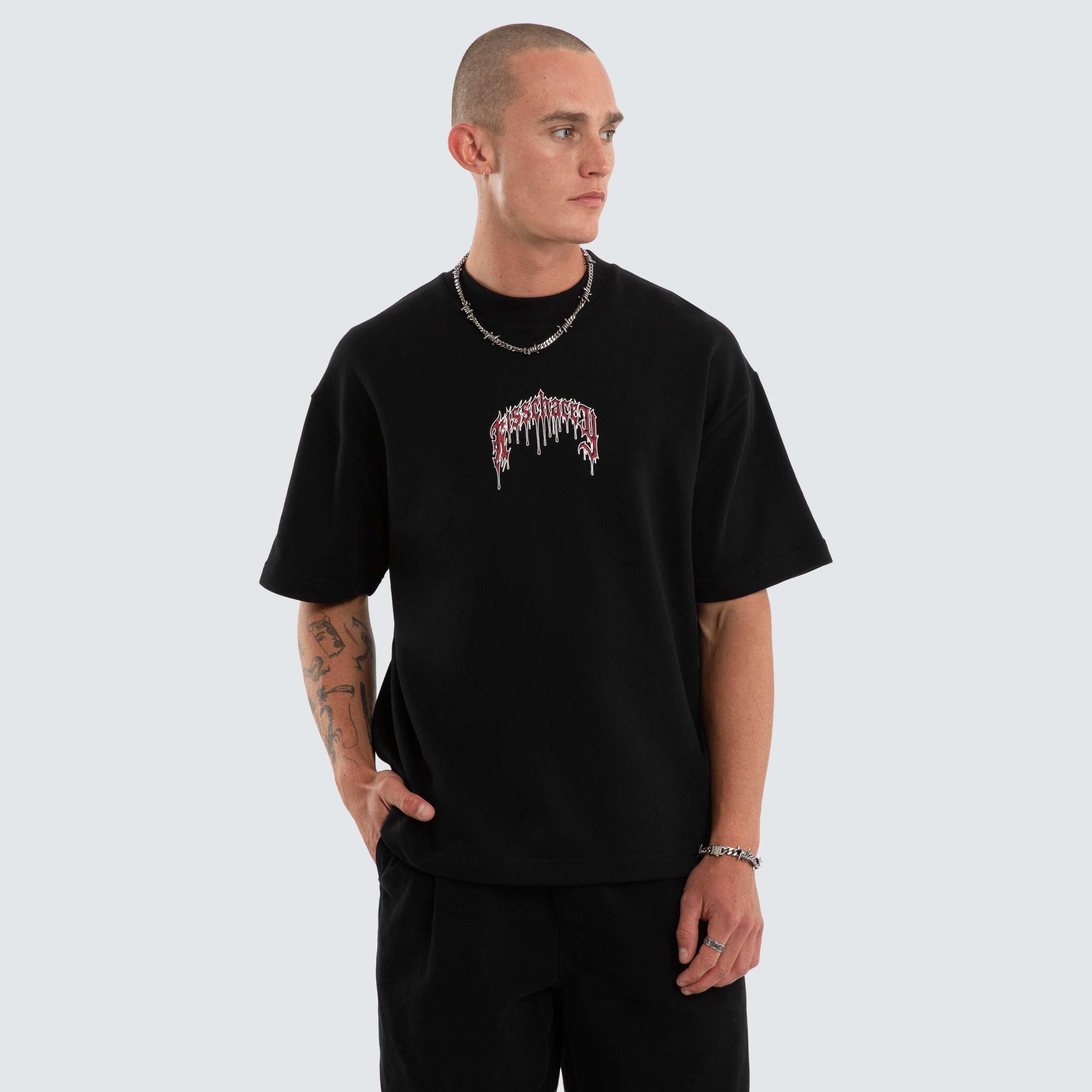 KSCY Glacial Loopback Street Tee in Black | Neverland Store
