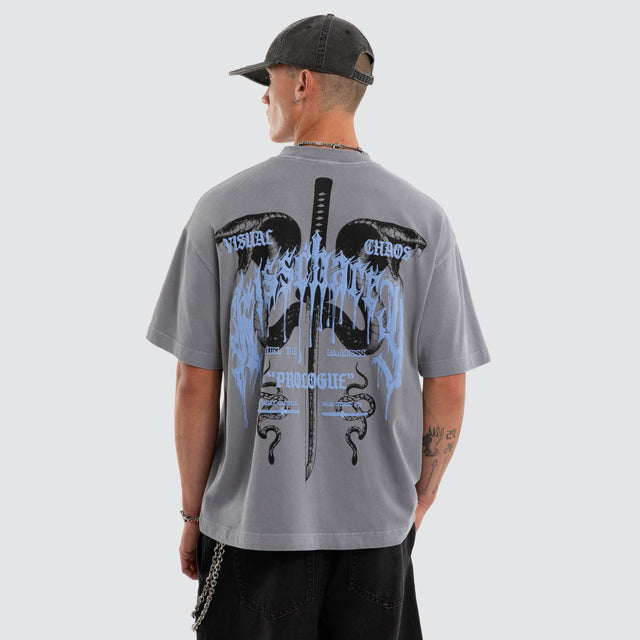 Fuel Street Tee Pigment Sky Rocket