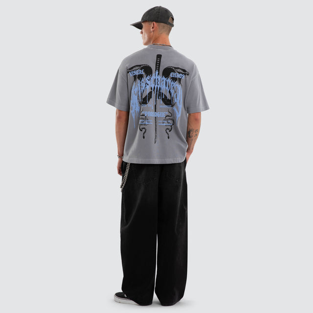 Fuel Street Tee Pigment Sky Rocket