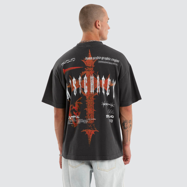 Cathartic Street Tee Pigment Black