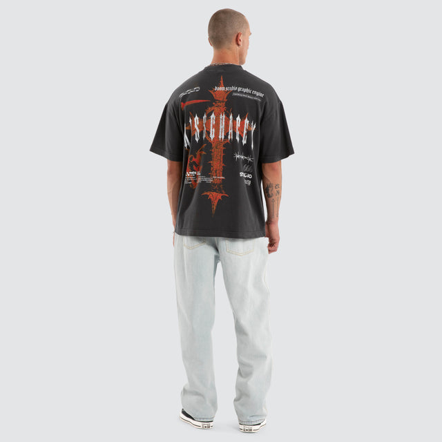 Cathartic Street Tee Pigment Black