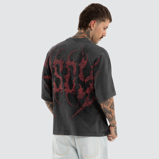 Valhalla Batwing Tee Pigment Black