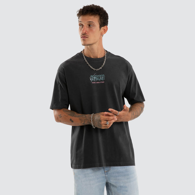 Wither Box Fit Tee Pigment Black