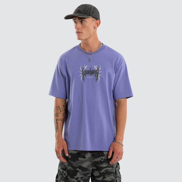 Conviction Box Fit Tee Dusted Peri