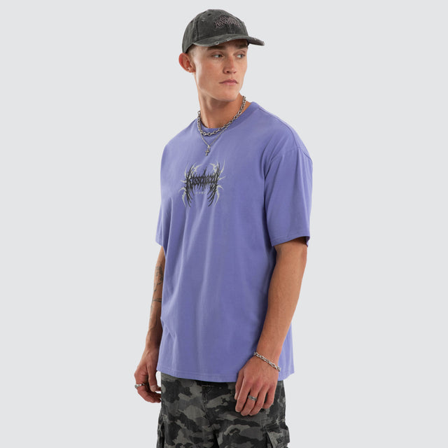 Conviction Box Fit Tee Dusted Peri