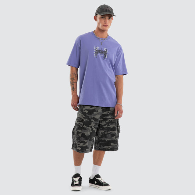 Conviction Box Fit Tee Dusted Peri