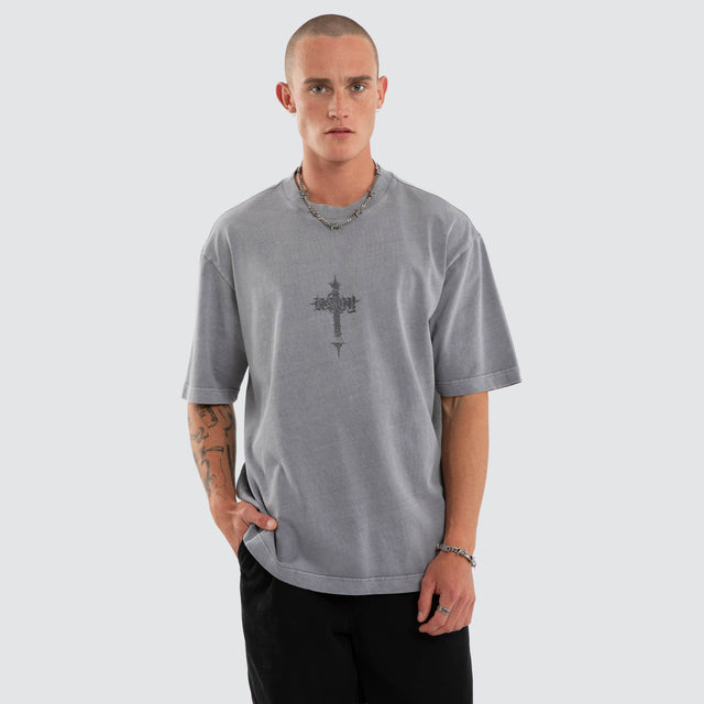 Forsaken Oversized Tee Pigment Sky Rocket