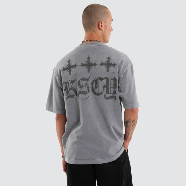 Forsaken Oversized Tee Pigment Sky Rocket