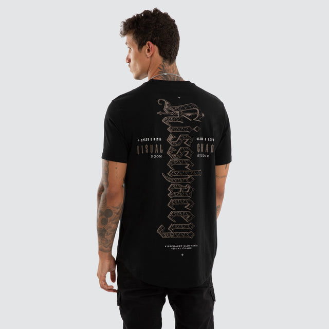Recoil Dual Curved Tee Jet Black