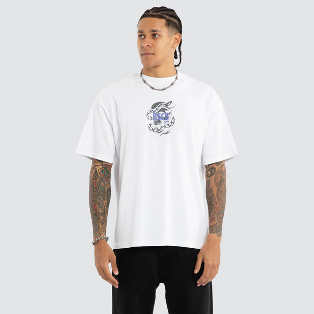 Anaconda Street Tee Optical White
