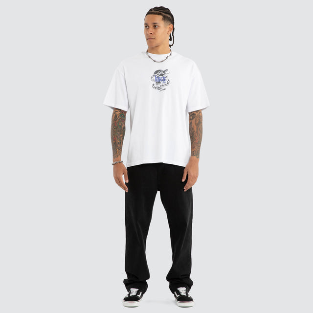 Anaconda Street Tee Optical White
