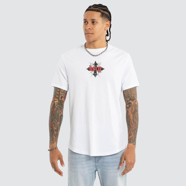 Liturgy Dual Curve Tee Optical White