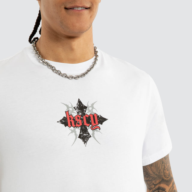 Liturgy Dual Curve Tee Optical White