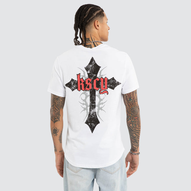 Liturgy Dual Curve Tee Optical White