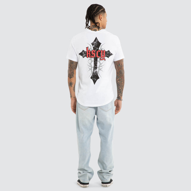 Liturgy Dual Curve Tee Optical White