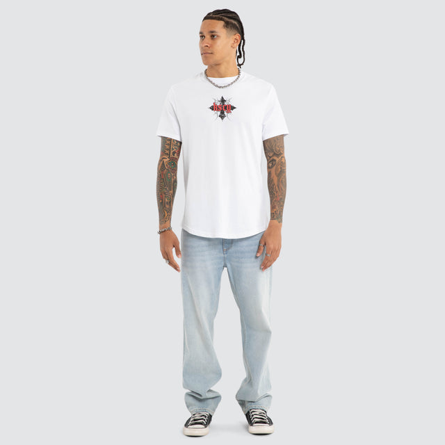 Liturgy Dual Curve Tee Optical White