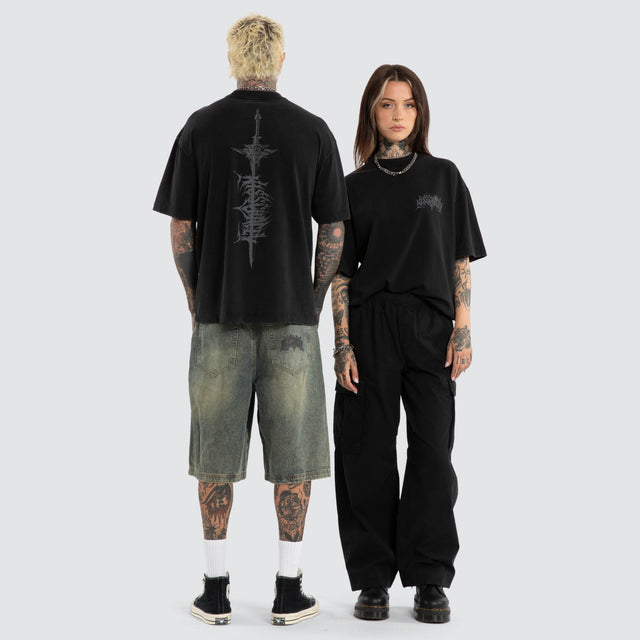 Exosystem Street Tee Mineral Black
