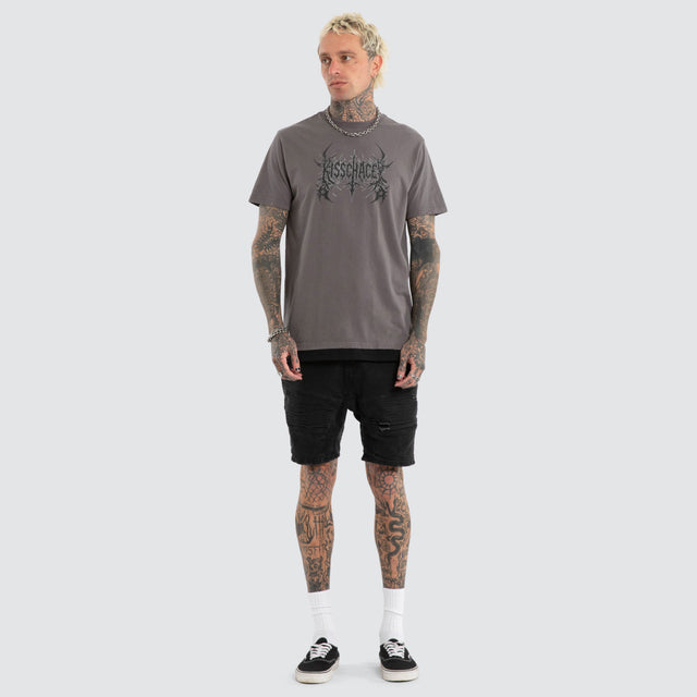 Ravaged Standard Tee Charcoal
