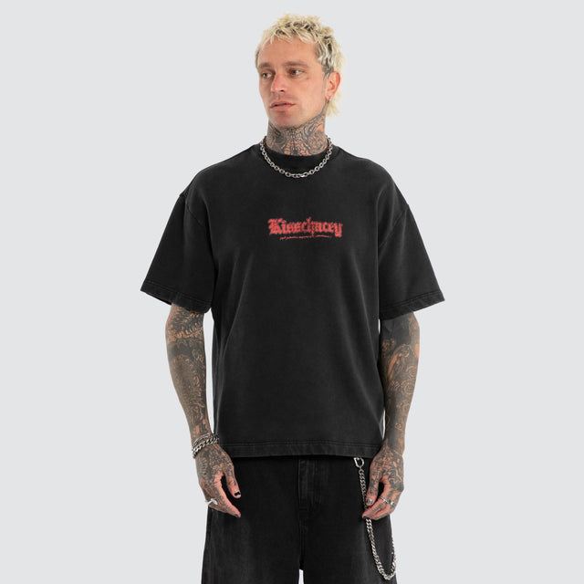 Weathered Street Tee Mineral Black