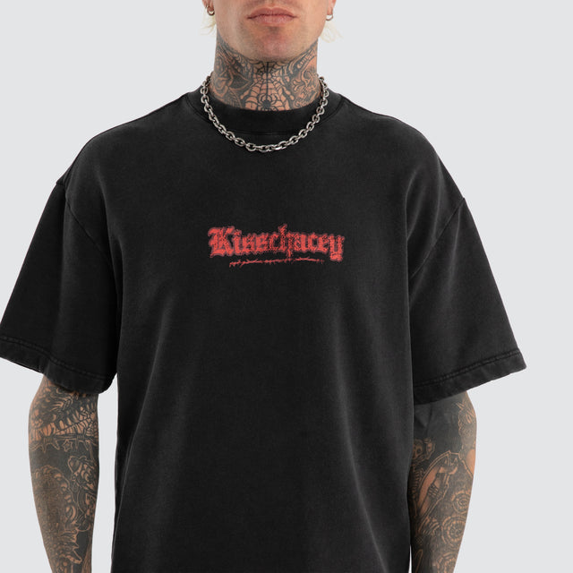 Weathered Street Tee Mineral Black