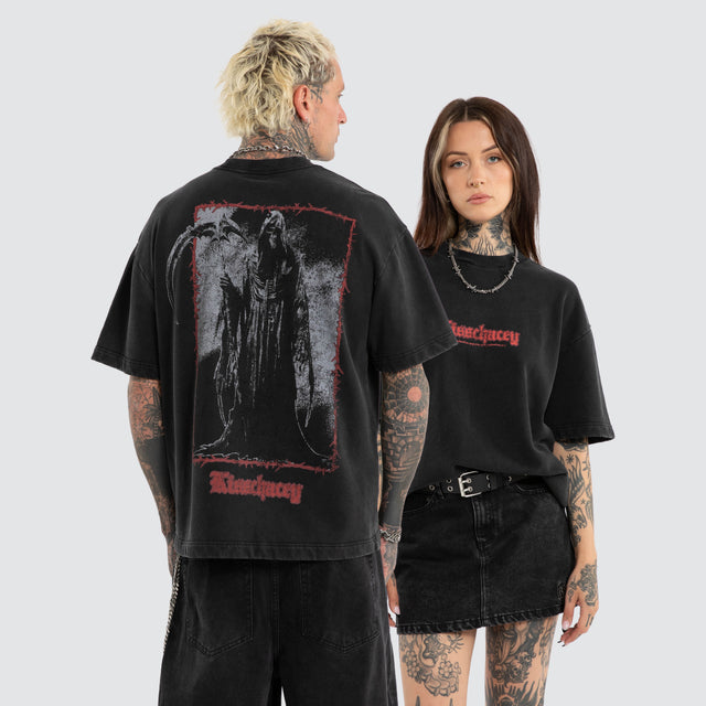Weathered Street Tee Mineral Black