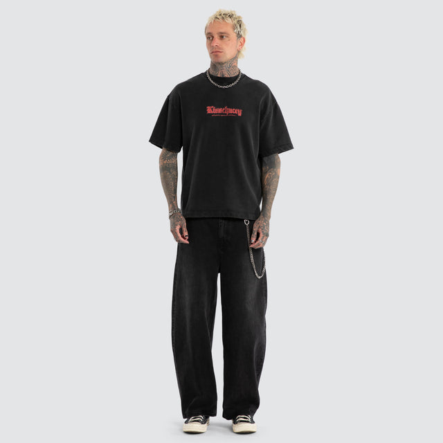 Weathered Street Tee Mineral Black