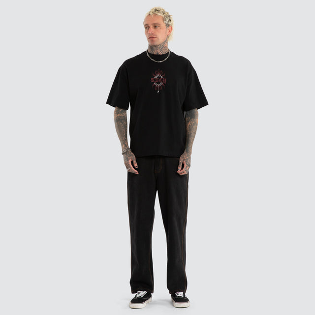 Luke Walker Code Street Tee Jet Black