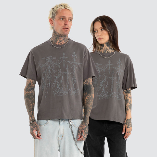Luke Walker Error Rocker Tee Charcoal
