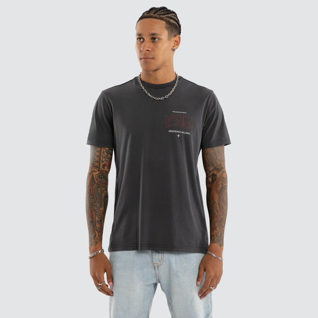 Heavens Standard Tee Pigment Black