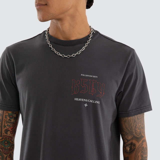 Heavens Standard Tee Pigment Black