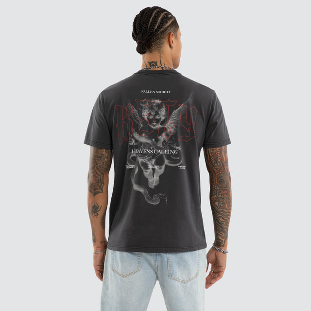 Heavens Standard Tee Pigment Black