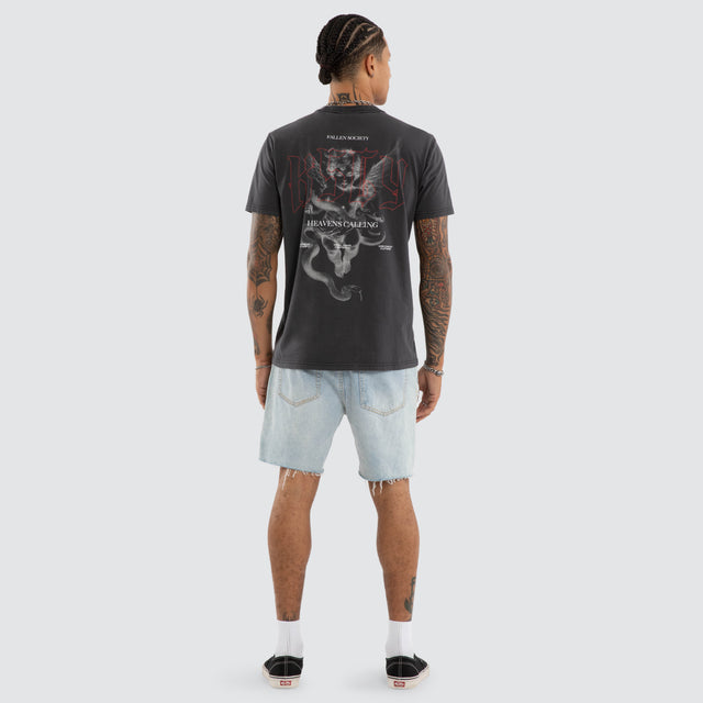 Heavens Standard Tee Pigment Black