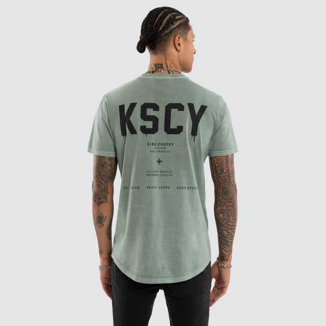 Frankie Dual Curved Tee Pigment Slate Grey