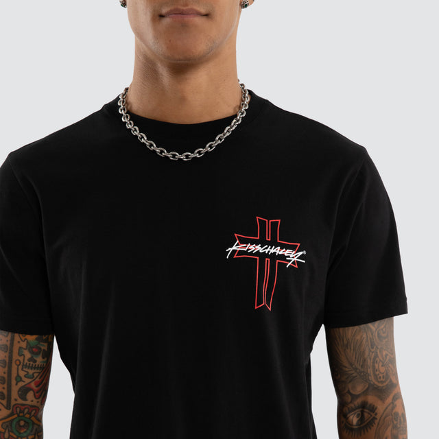 Jackson Dual Curved Tee Jet Black