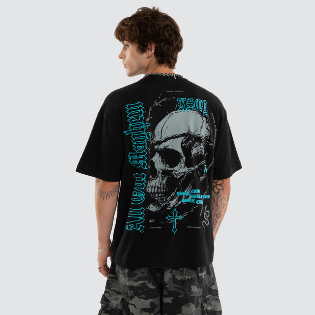 Venting Street Tee Anthracite Black