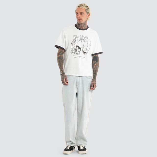 Disorder Rocker Tee Natural White