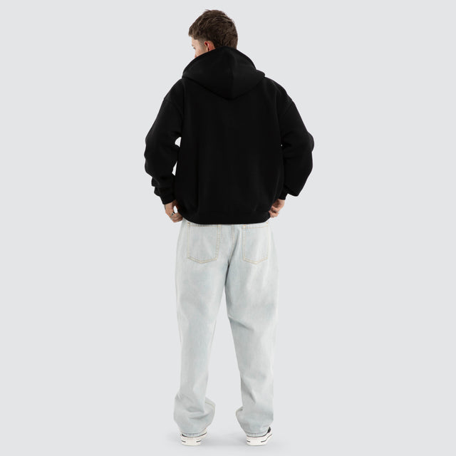 Phantom Zip Hoodie Jet Black