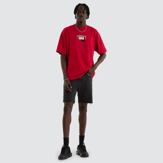 Luck Street Fit Tee Chilli Red